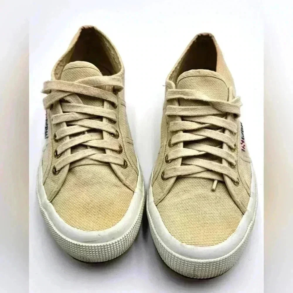 Superga Beige Gesso 2750 Cotu Classic Womens Size 39/8